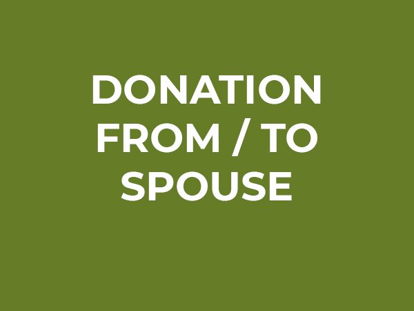 Donation From/To Spouse