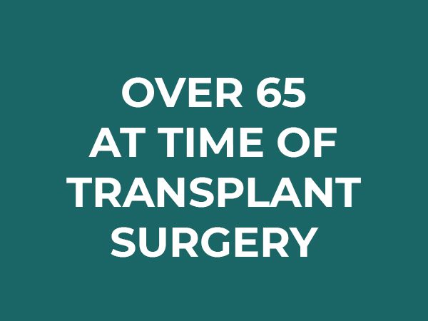 Over 65 at Time of Transplant Surgery